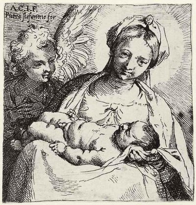 Madonna col Bambino e un angelo da Annibale Carracci